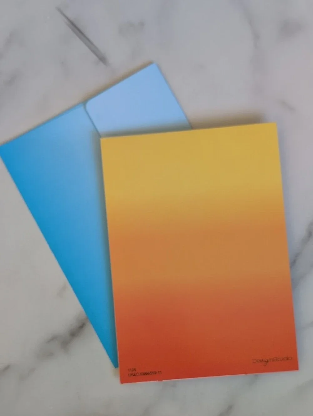 Happy Birthday Confetti Balloon Card - Orange Gradient